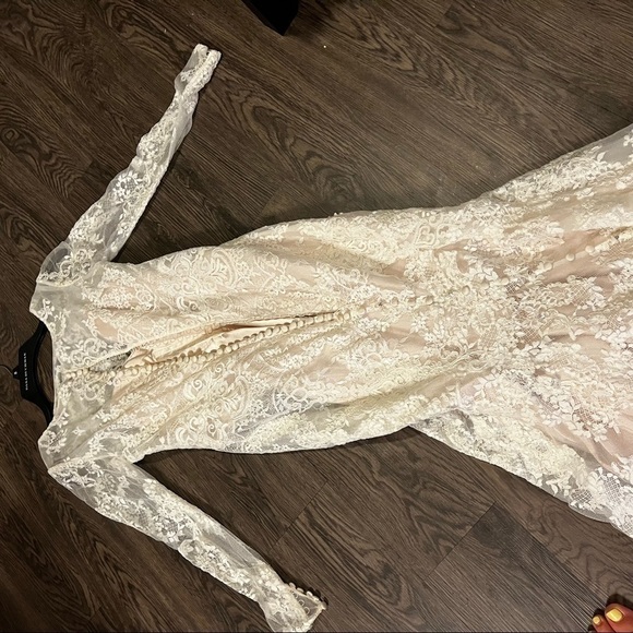 Allure bride bridal gown with lace and train inc,veil​​​​​​ - Picture 6 of 12